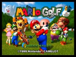 Mario Golf Title Screen